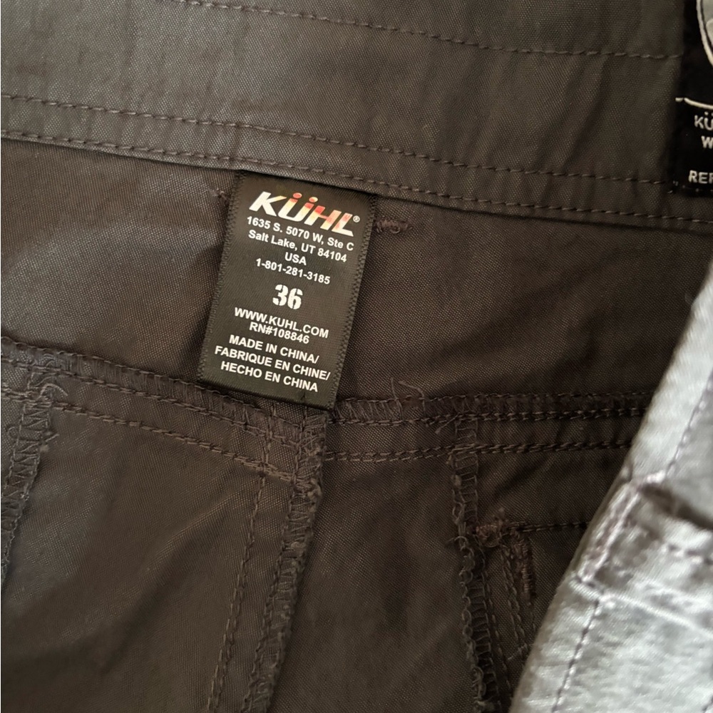 Kuhl Outdoor Men’s Shorts Size 36 Snap Closure Grey - Picture 9 of 10